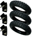 New HD 3) Tires W/ 3) Tubes Size 2.50-10 2.50X10 Straight Valve For Yamaha PW50