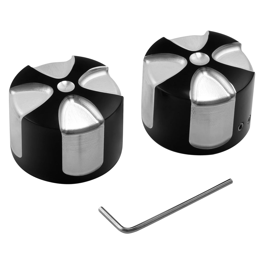 Front Axle Cap Nut Covers Fit For Harley Dyna 11-17 Sportster 2009-2022 Aluminum