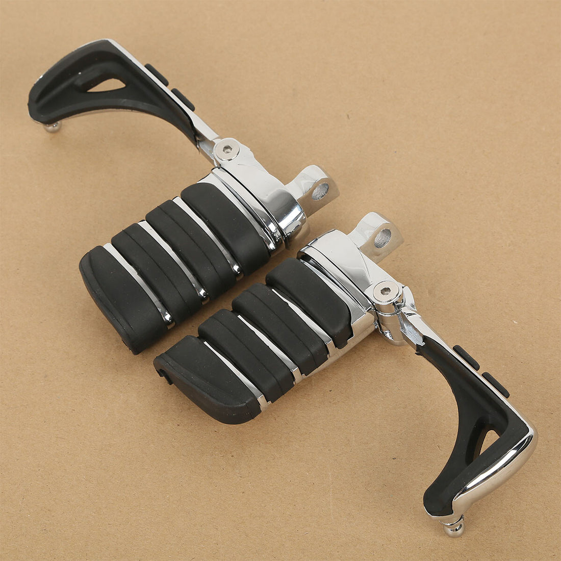 Chrome Male Mount Foot Pegs Footpegs Fit For Harley Touring Street Road Glide