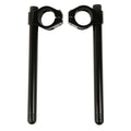 Black Handlebar Clip On Fit For Honda CBR600 NTV650 BROS650 BROS400 CBR400 NC23