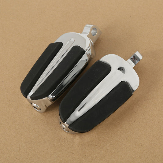 10mm Male Mount-style Foot Pegs Footpeg Fit For Harley Touring Road King Glide