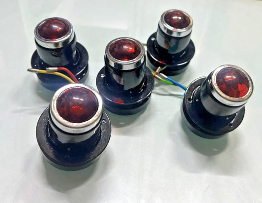 5X Lucas taillight lamp 1930-50s Fit For Triumph Ajs BSA black brake light @VD