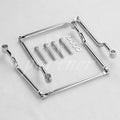 Chrome Saddle Bag Support Bars Mounts Bracket For Harley Kawasaki Honda Yamaha