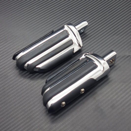 Chrome Footrests Front Rear Footpeg For Harley Sportster 1200 Softail Dyna