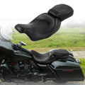 Leather Driver Passenger Seat Pillion Fit For Harley Road Street Glide 2009-2023