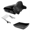 Chopped Trunk Pad Mount Rack Fit For Harley Touring Road King Flhr 97-2008
