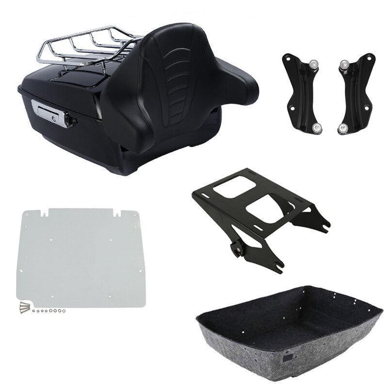 King Trunk Pad Rack Mount Plate Docking Kit Fit For Harley Touring Flht 14-2026