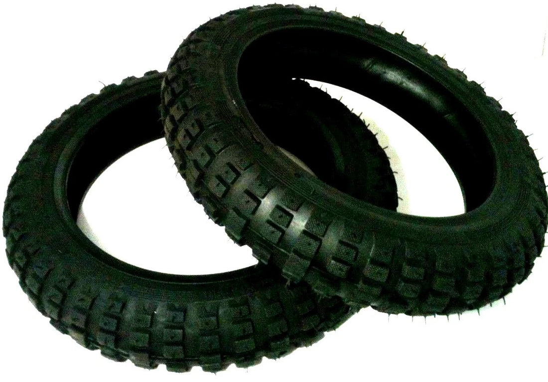 2) HD Tire 2.50-10 2.50X10 Tyre For Yamaha TTR50E TTR-E 50CC Knobbie