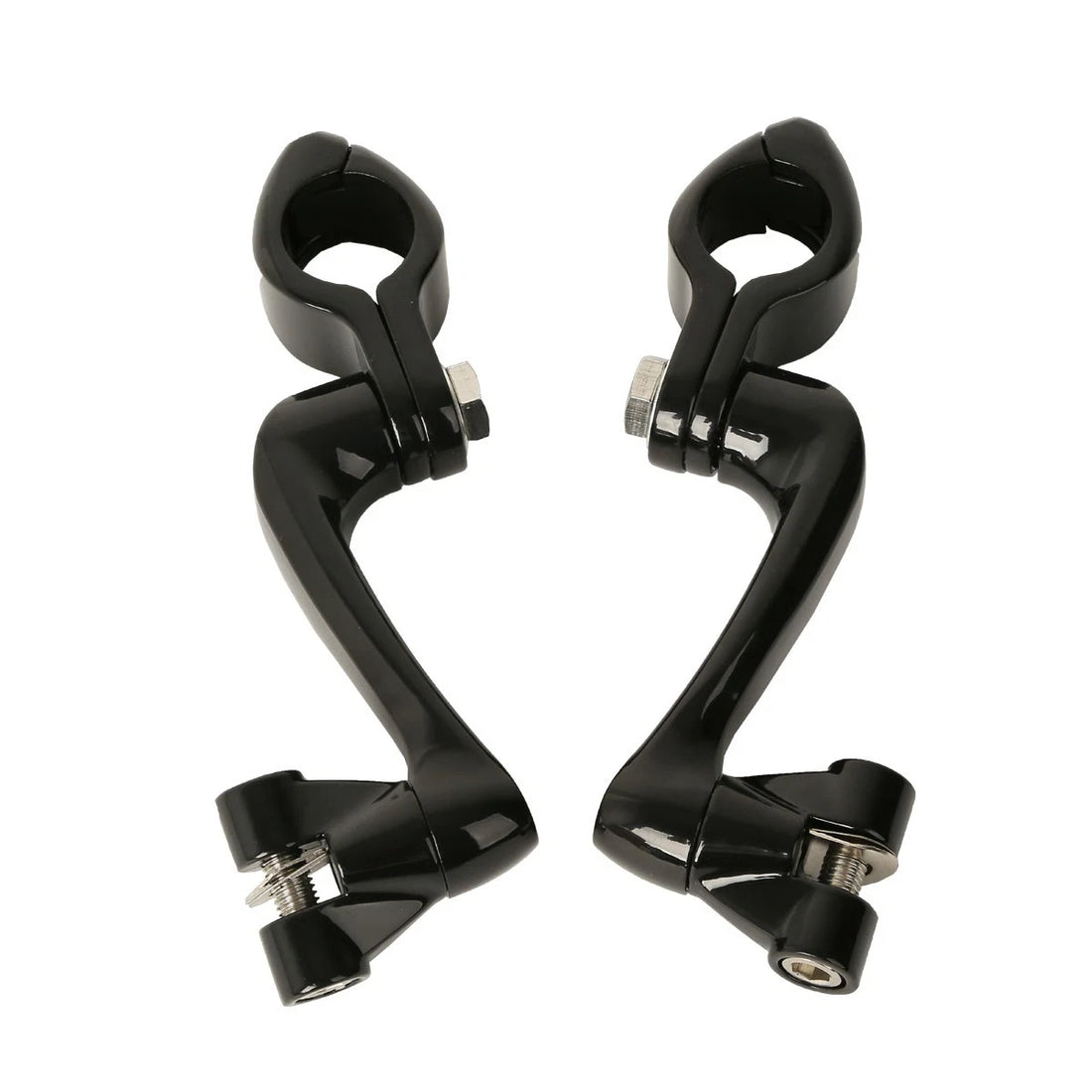 1.25" Highway Foot Pegs Engine Guard Bar Mount Fits For Harley Honda Universal