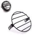 6.25" Retro Metal Motorcycle Grill Side Mount Headlight Cover Mask Cafe Racer
