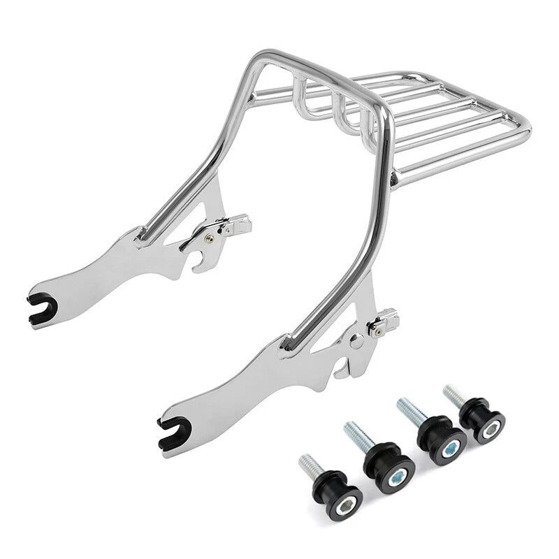 Chrome Luggage Rack Docking Hardware Kit Fit For Harley Softail Deluxe 2018-2025