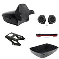 King Trunk Backrest Mount Speakers Light Fit For Harley Touring models 2014-2026