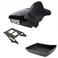 Chopped Trunk Backrest Pad Mounting Rack Fit For Harley Touring Models 2014-2026