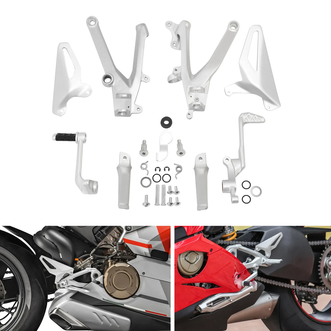Footpegs Brake Shift Lever Pedals Fit For Ducati Panigale V4 S 2018-2024