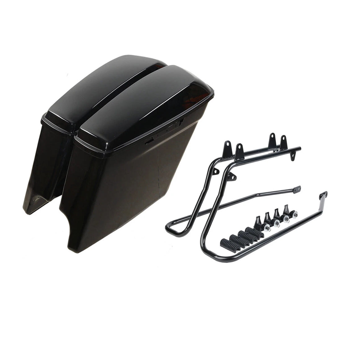 5" Stretched Hard Saddlebag Conversion Brackets Fit For Harley Softail 1984-2017