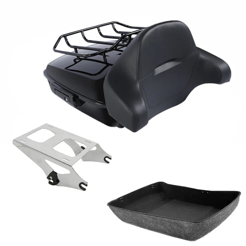Chopped Trunk Rack Mount Fit For Harley Touring Electra Road Street Glide 14-26