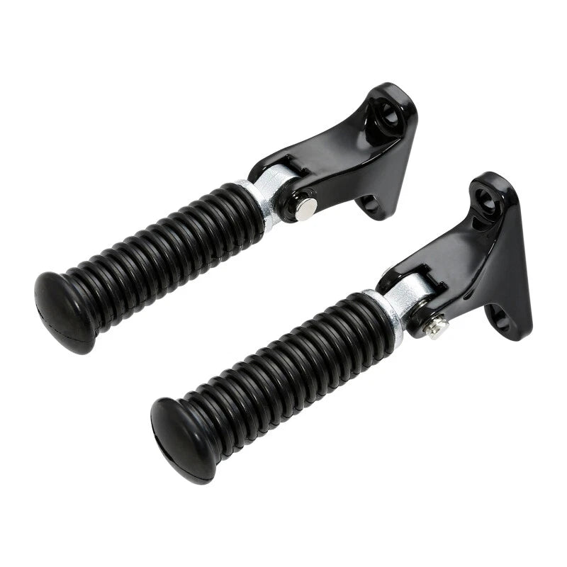 Black Rear Passenger Foot Pegs Fit For Harley Touring Road King Glide 1993-2025