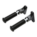 Black Rear Passenger Foot Pegs Fit For Harley Touring Road King Glide 1993-2025