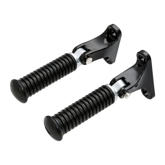Black Rear Passenger Foot Pegs Fit For Harley Touring Road King Glide 1993-2025
