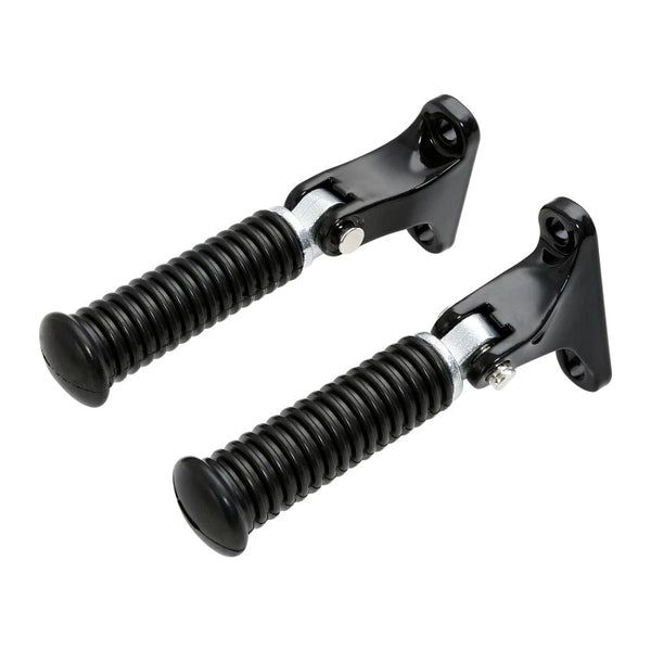 Black Rear Passenger Foot Pegs Fit For Harley Touring Road King Glide 1993-2025