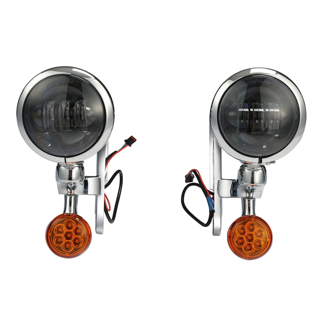 4.5" LED Passing Light Brackets Fit for Harley Road Glide 1994-2024