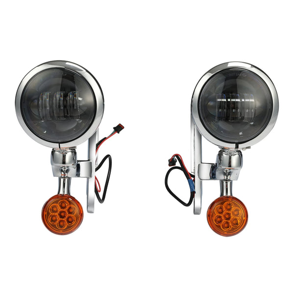 4.5" LED Passing Light Brackets Fit for Harley Road Glide 1994-2024