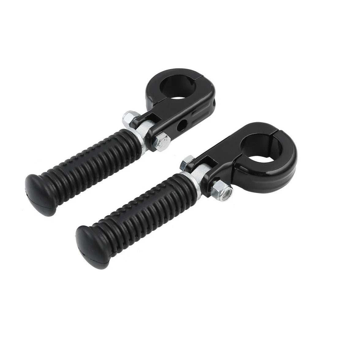1 1/4" Highway Engine Guards Foot Pegs Mount Clamps For Harley Touring Yamaha