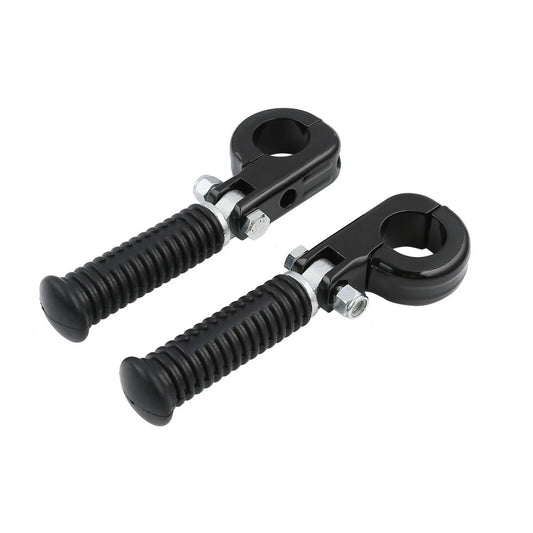 1 1/4" Highway Engine Guards Foot Pegs Mount Clamps For Harley Touring Yamaha