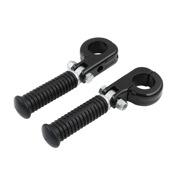 1 1/4" Highway Engine Guards Foot Pegs Mount Clamps For Harley Touring Yamaha