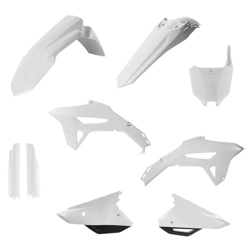 Acerbis 2858921035 Full Plastic Kit White/Black