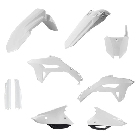 Acerbis 2858921035 Full Plastic Kit White/Black