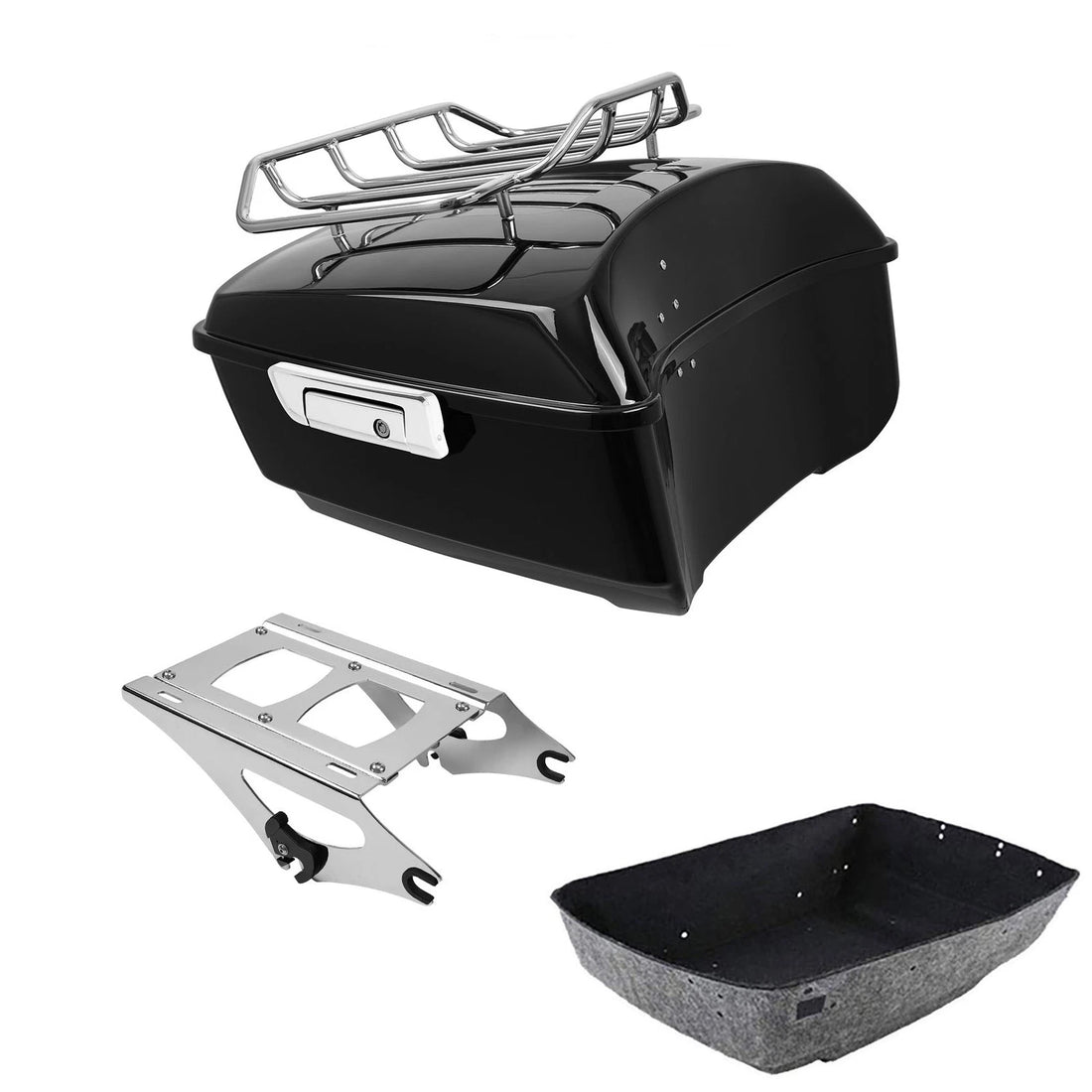 King Trunk Luggage Rack Two-Up Mount Fit For Harley Cvo Road Glide 2014-2026 25