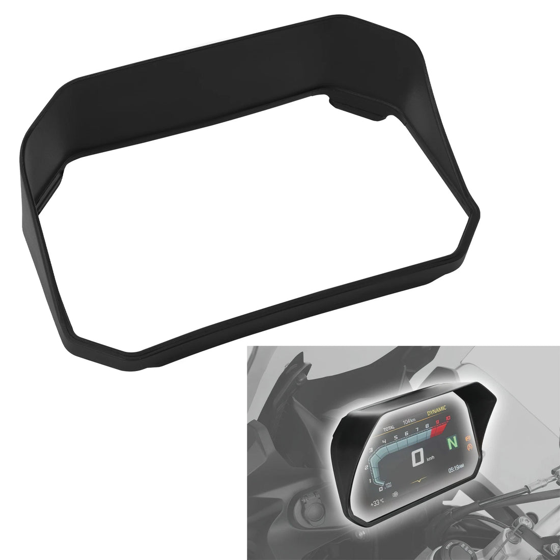 Black Dashboard Sun Visor Cover Fit For BMW R1300GS R 1300 GS 2023-2025
