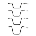 Black 10/12/14/16" Rise Ape Hanger 1" Handlebar Fit For Harley Softail Sportster