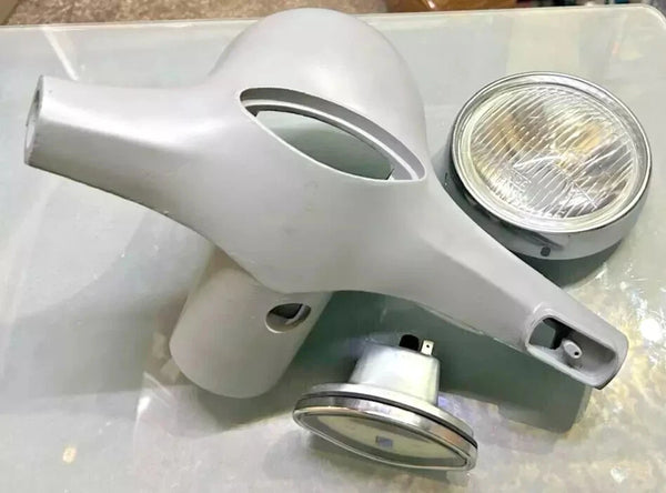 For vespa vbb vlb rally bajaj chetak handle headset top With speedo, Headlight@