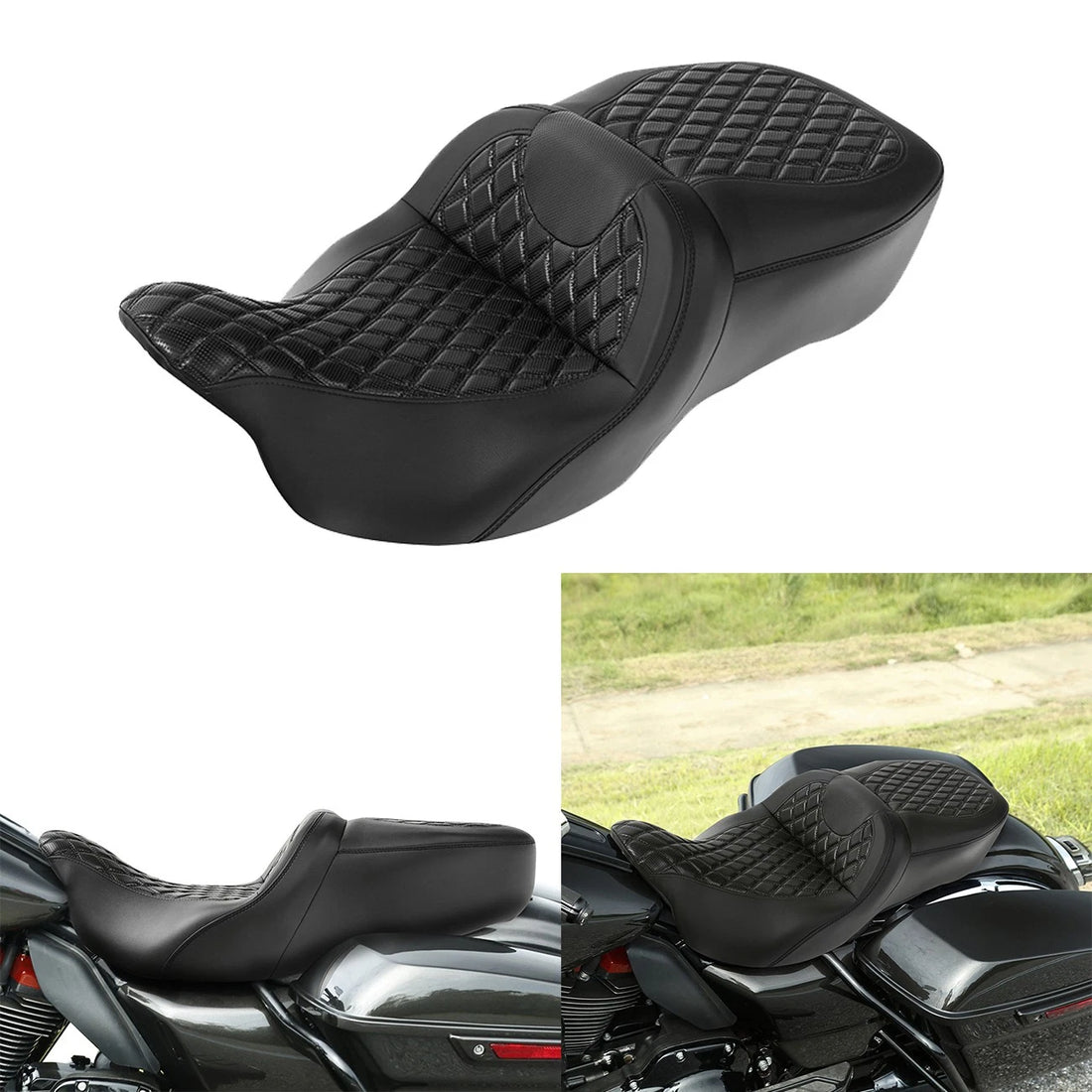 Driver Passenger Seat Fit For Harley Touring Electra Street Tri Glide 09-23