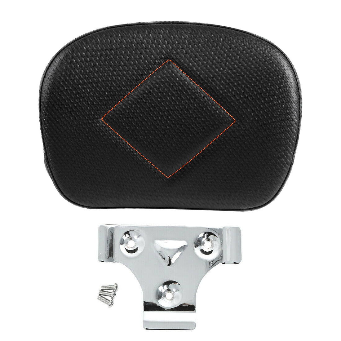 Black Rear Passenger Backrest Pad Fit For Harley Touring Road Street Glide Flhx