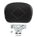 Black Rear Passenger Backrest Pad Fit For Harley Touring Road Street Glide Flhx