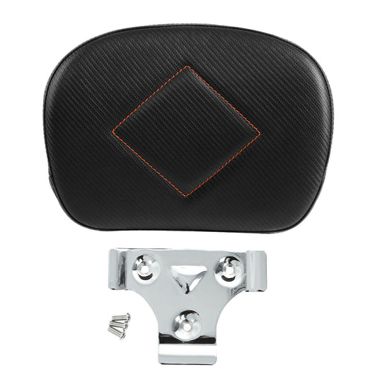 Black Rear Passenger Backrest Pad Fit For Harley Touring Road Street Glide Flhx