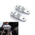 Chrome Turn Signal Fog Light Mount Bracket Clamp For Roll Cage Guard Bar Tube