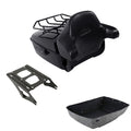Black King Trunk Backrest Mount Rack Fit For Harley Road Electra Glide 2014-2026