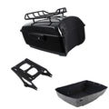 Black King Trunk Top Rack Mount Rack Fit For Harley Touring 14-Up