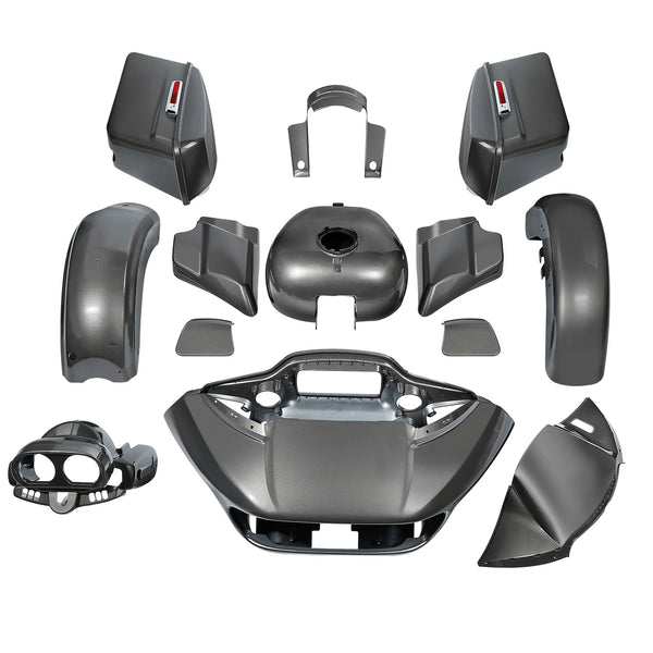 Fairing Bodywork Fit For Harley Touring Road Glide Ultra 2015-24 Industrial Gray