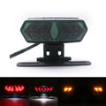 New LED Smoke Tail Brake Turn Signal Light Bracket Mount License Plate Light