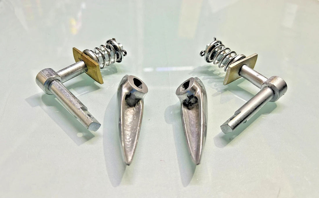 For Lambretta Side Panel Handle Lever Complete LI TV Series 1 2 Polished Alloy