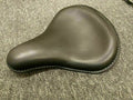 Black Leather Deep Dish Solo Seat Fit For Harley Bobber Chopper Sportster