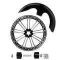 21" Front Wheel Rim Dual Disc Hub Fender Fit For Harley Electra Glide 2008-2024
