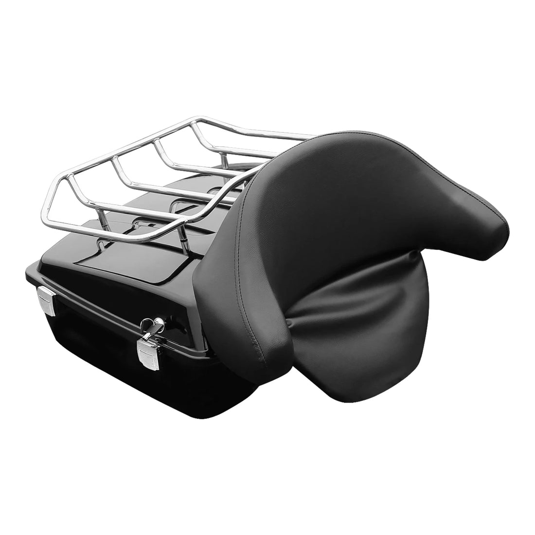 Chopped Trunk Backrest Rack Fit For Harley Touring Road Glide 1997-2013