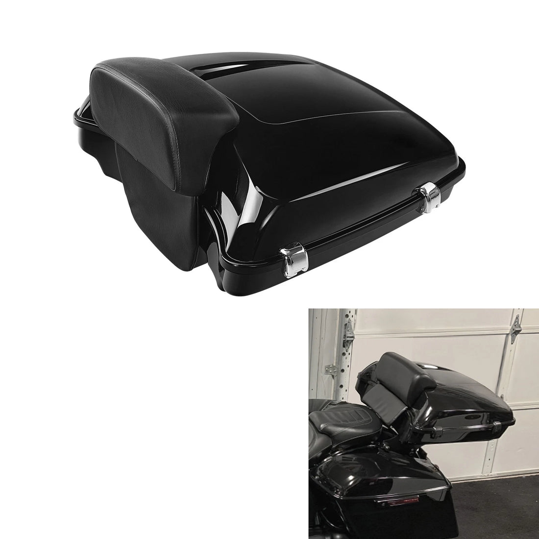 5.5" Razor Trunk Backrest Fit For Harley Touring Road King Flhr 2014-2025