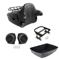 King Trunk Backrest Luggage Rack Speakers Mount Fit For Harley Touring 1997-2008